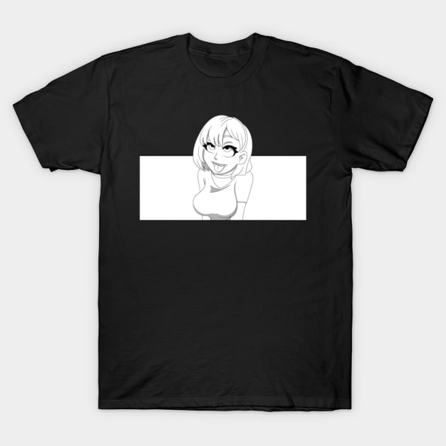 Horny Anime Girl Hentai Girl Orgasm Tongue Out T Shirt Teepublic